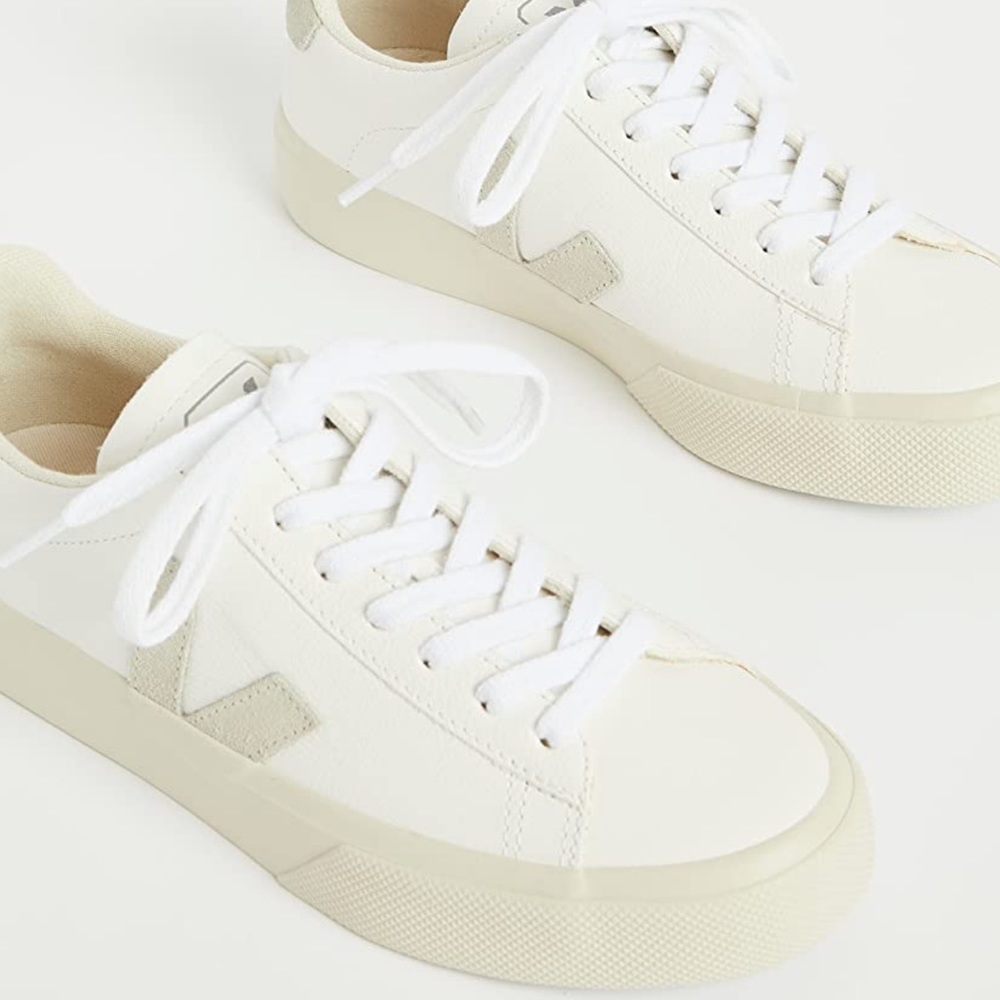 Veja Women's Campo Sneakers, Extra White/Natural Suede
